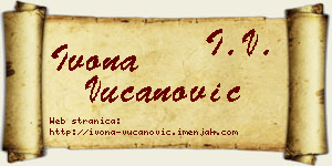 Ivona Vučanović vizit kartica